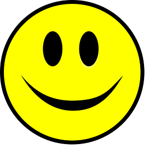 Smiling smiley yellow simple