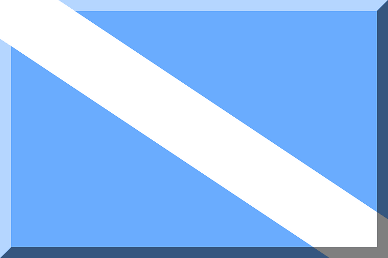 600px HEX-6AACFE White diagonal divided left