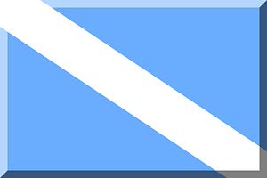 600px HEX-6AACFE White diagonal divided left