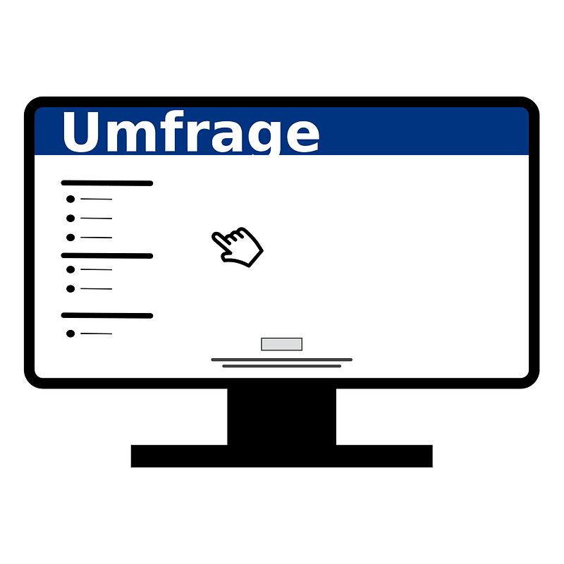 Online Survey Icon or logo DE