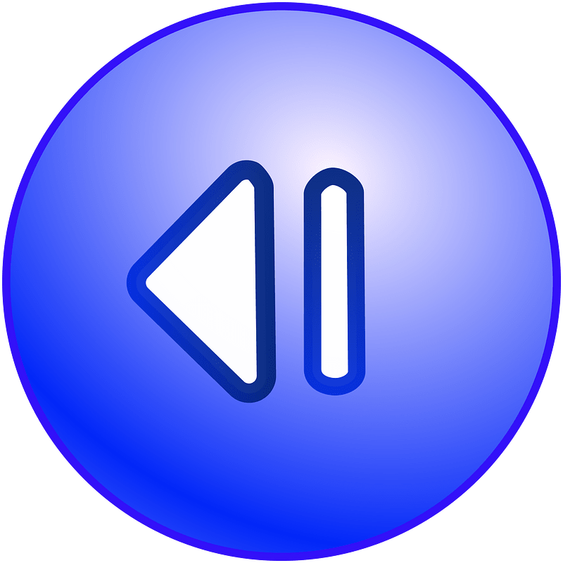 Blaupfeil rund klein links dash