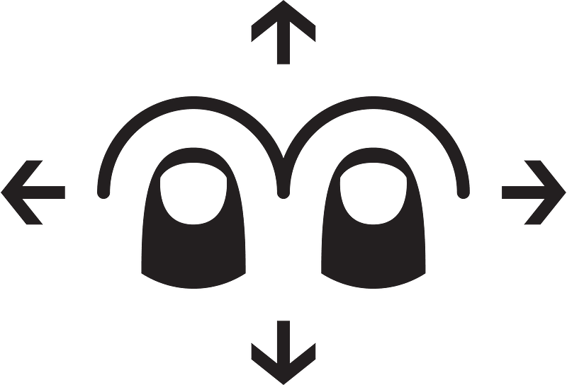 Two Finger Omnidirectional Swipe - The Noun Project