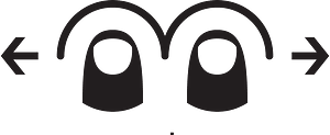 Two Finger Horizontal Swipe - The Noun Project