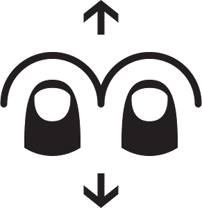 Two Finger Vertical Swipe - The Noun Project