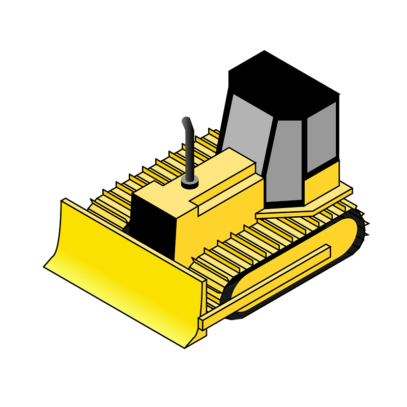 Isometric bulldozer