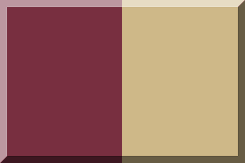 600px vertical bisection HEX-CEB888 HEX-782F40