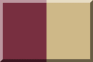 600px vertical bisection HEX-CEB888 HEX-782F40