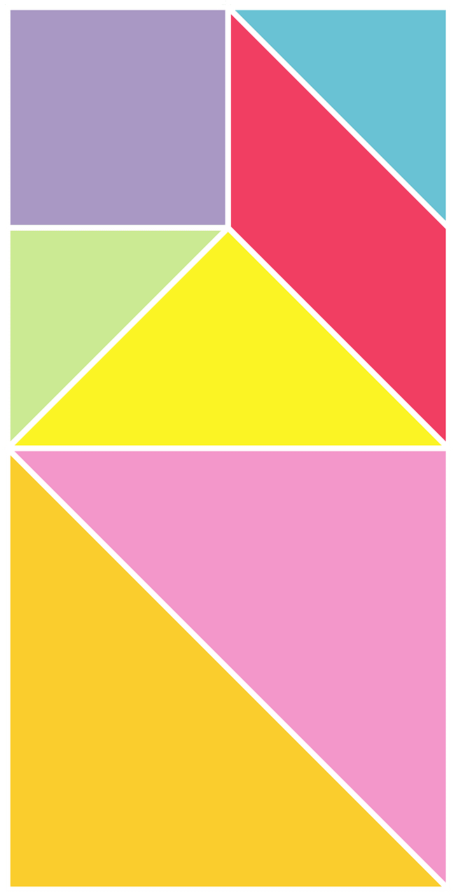 Tangram rectangular-shape