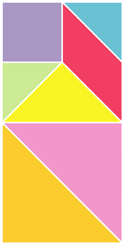 Tangram rectangular-shape