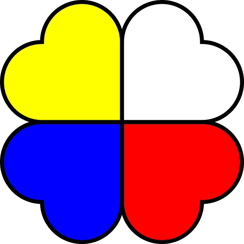 Mondrian SVG kleeblatt