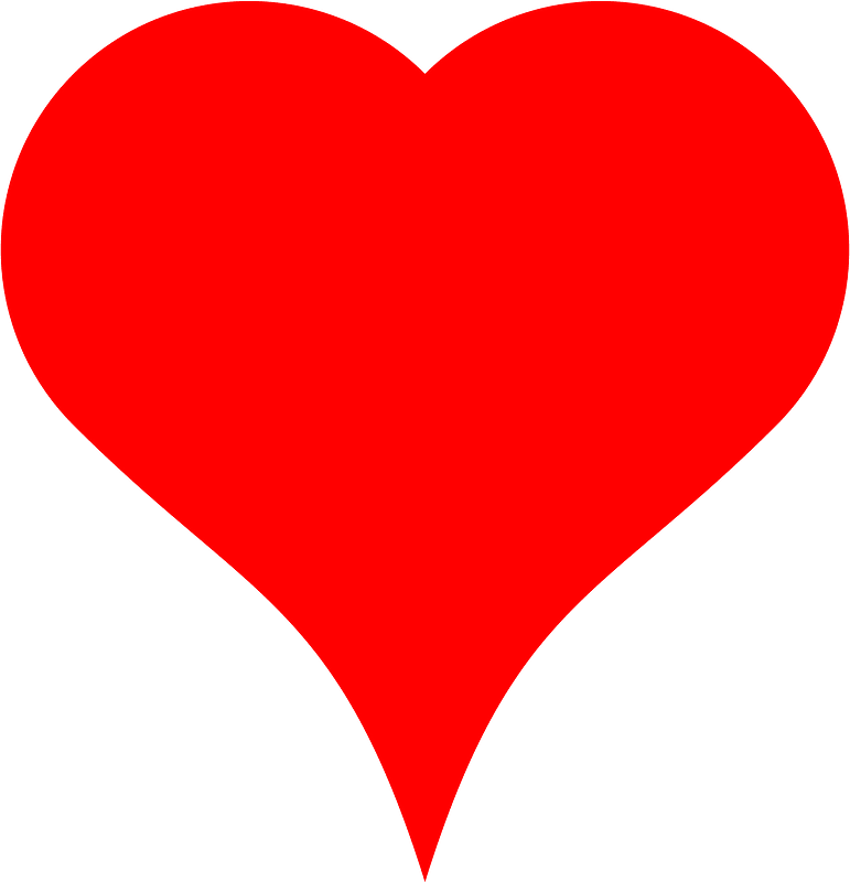 SVG heart bezier semicircle