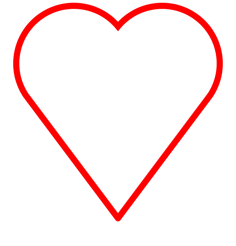 SVG heart 74degrees