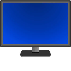 Monitor blue