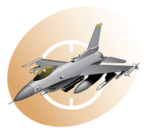 F16 Flight Icon brown