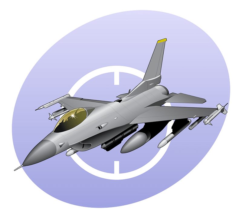 F16 Flight Icon blank