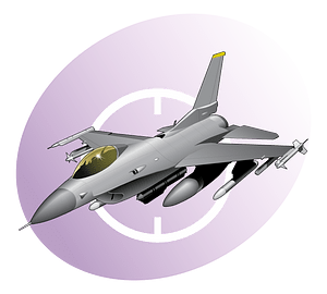 F16 Flight Icon violet