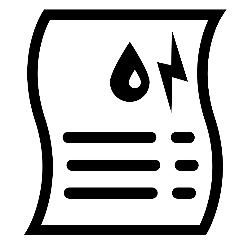 Utility bill (77089) - The Noun Project