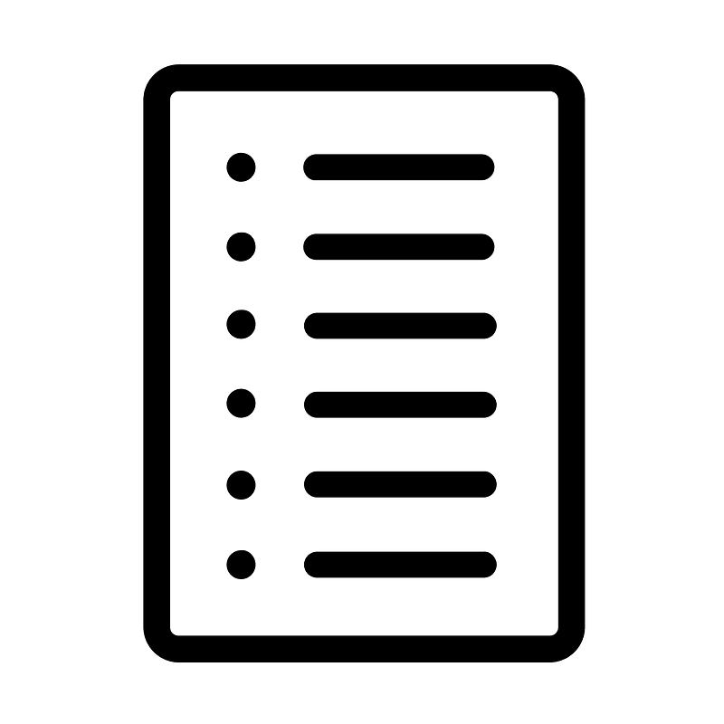 List (89044) - The Noun Project