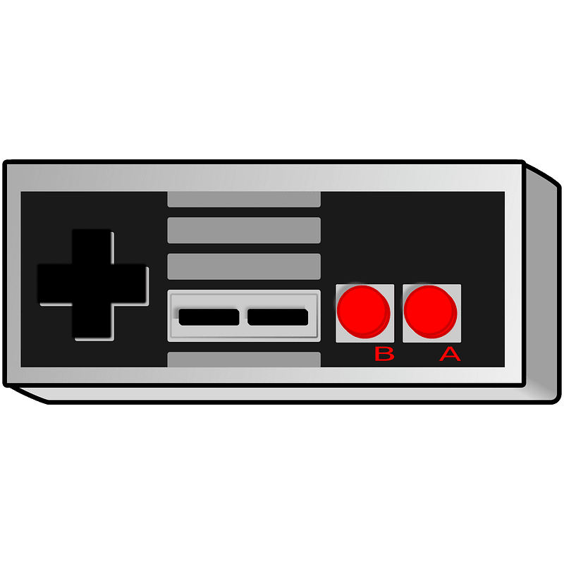 Retro gamepad straight with no cord