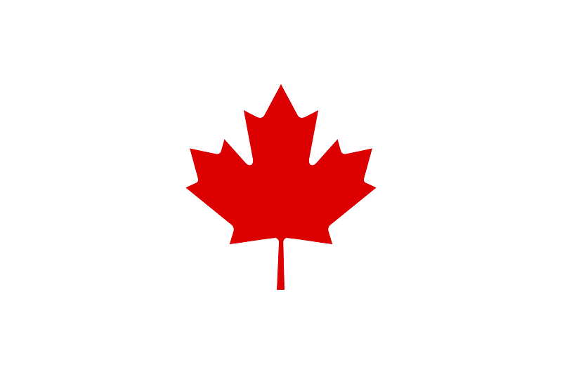 Diagonal Flag Canada Emblem