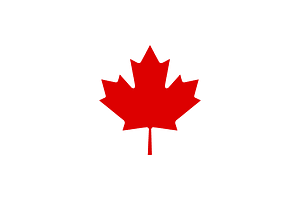 Diagonal Flag Canada Emblem