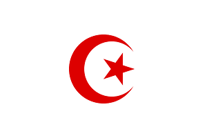 Diagonal Flag Algeria Emblem