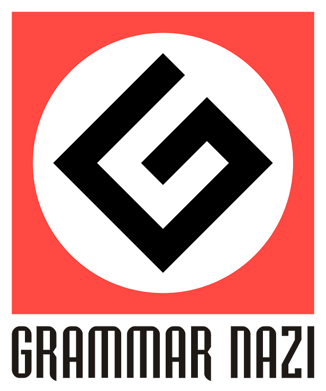 Grammar Nazi Icon Text