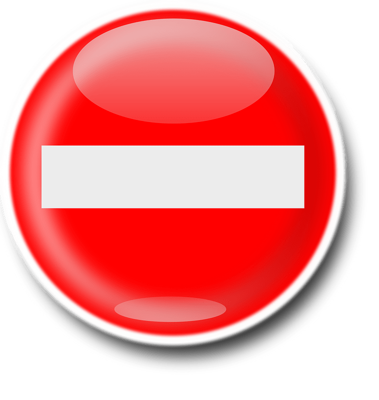 Delete-no-access-denied-road-sign-146891
