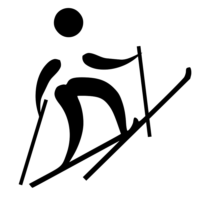 Ski mountaineering pictogram