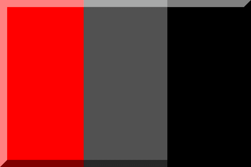 600px trisection vertical HEX-FF0000 HEX-515151 Black