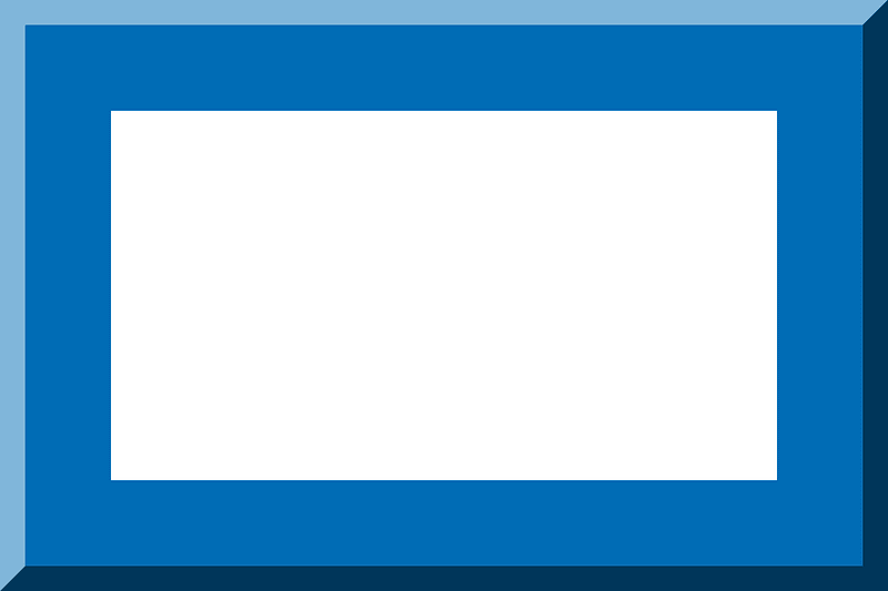 600px White background HEX-006CB5 border