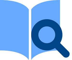 Blue flat directory icon
