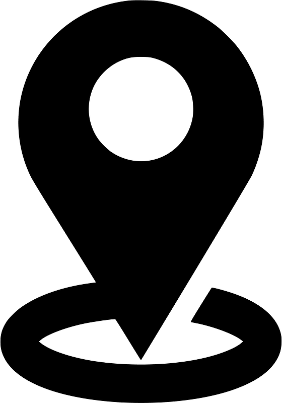 Pin point location SVG black