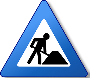 Ambox warning blue construction