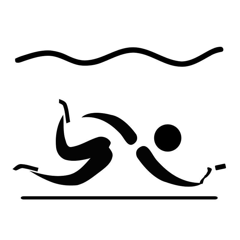 Underwater hockey pictogram