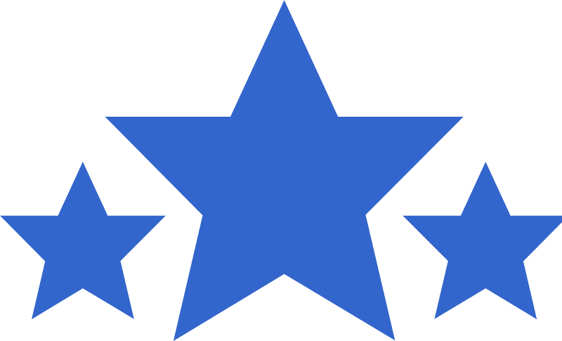 OOjs UI-like 3 stars plain progressive