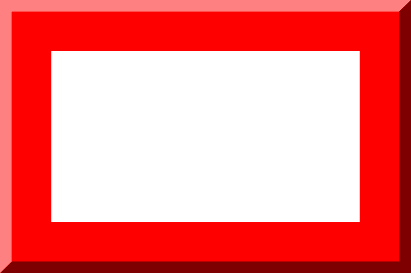 600px White centre HEX-FF0000 bordered