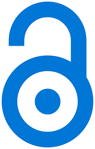 Open Access logo white blue