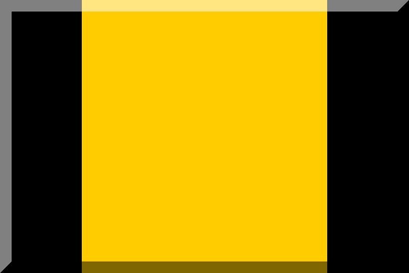 600px Black sides HEX-FFCC00 centre