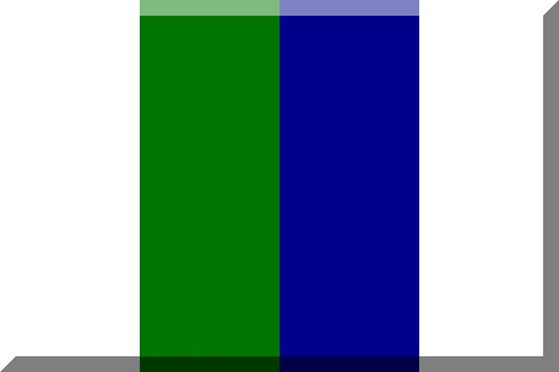 600px quadrisection vertical White background HEX-007500 HEX-00008B stripes