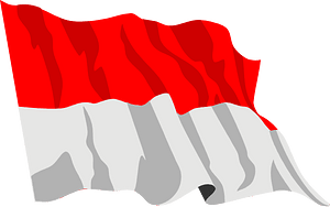 Alsace flag waving icon