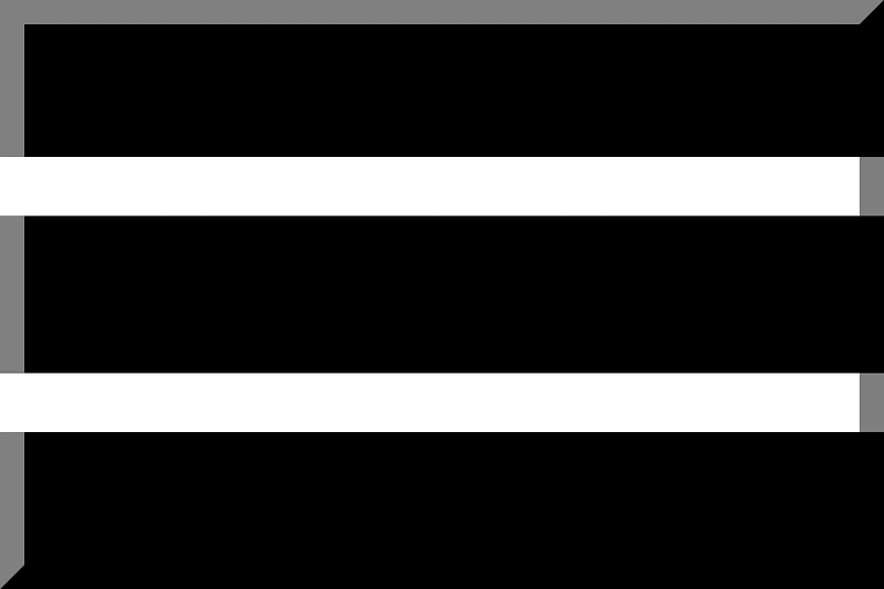 900px Black background White two thin horizontal stripes