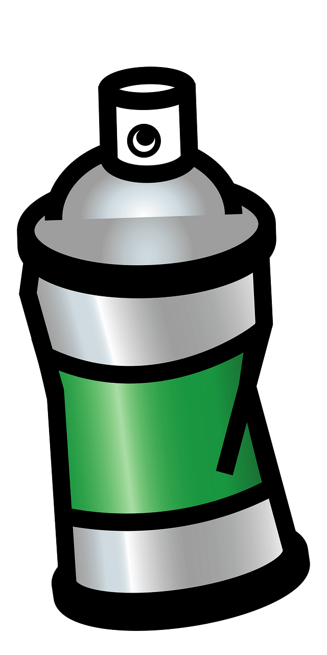 Spray can green