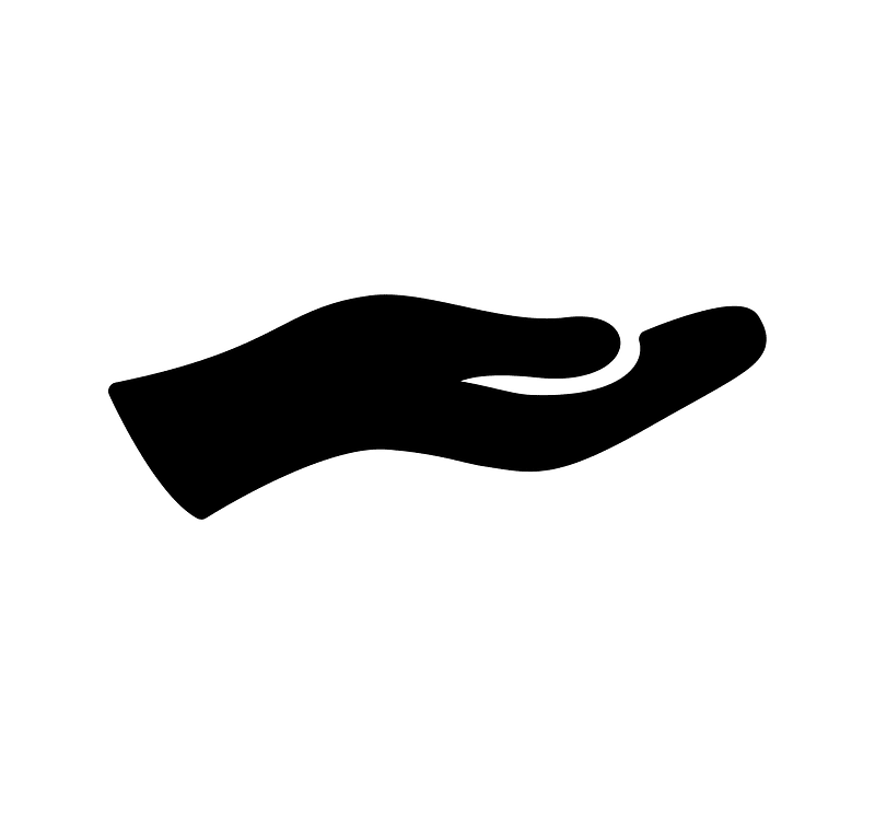Open Hand pointing upwards