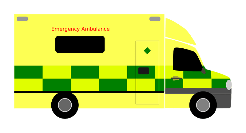 British Style Ambulance Clipart