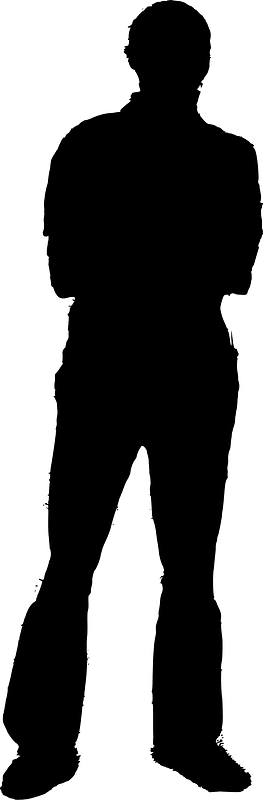Man standing silhouette