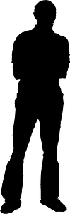 Man standing silhouette