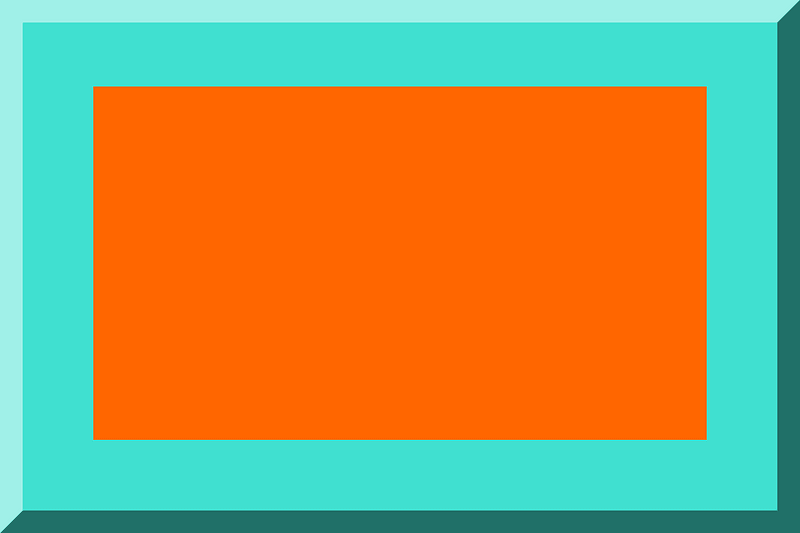 600px HEX-FF6600 Bordered HEX-40E0D0