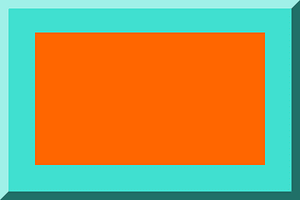 600px HEX-FF6600 Bordered HEX-40E0D0
