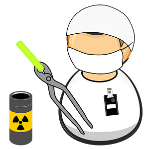 Nuclear facility worker